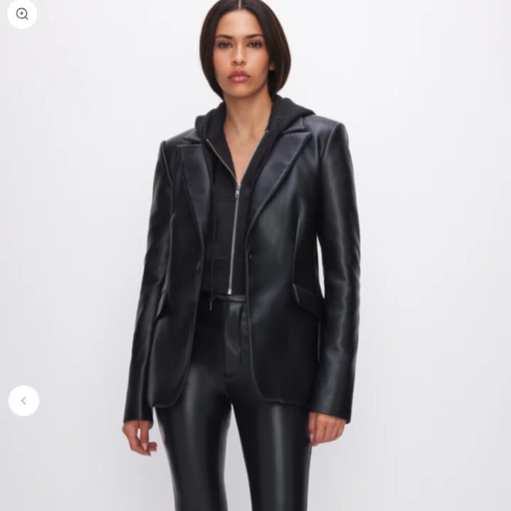 Good American Better Than Leather Sculpted Blazer